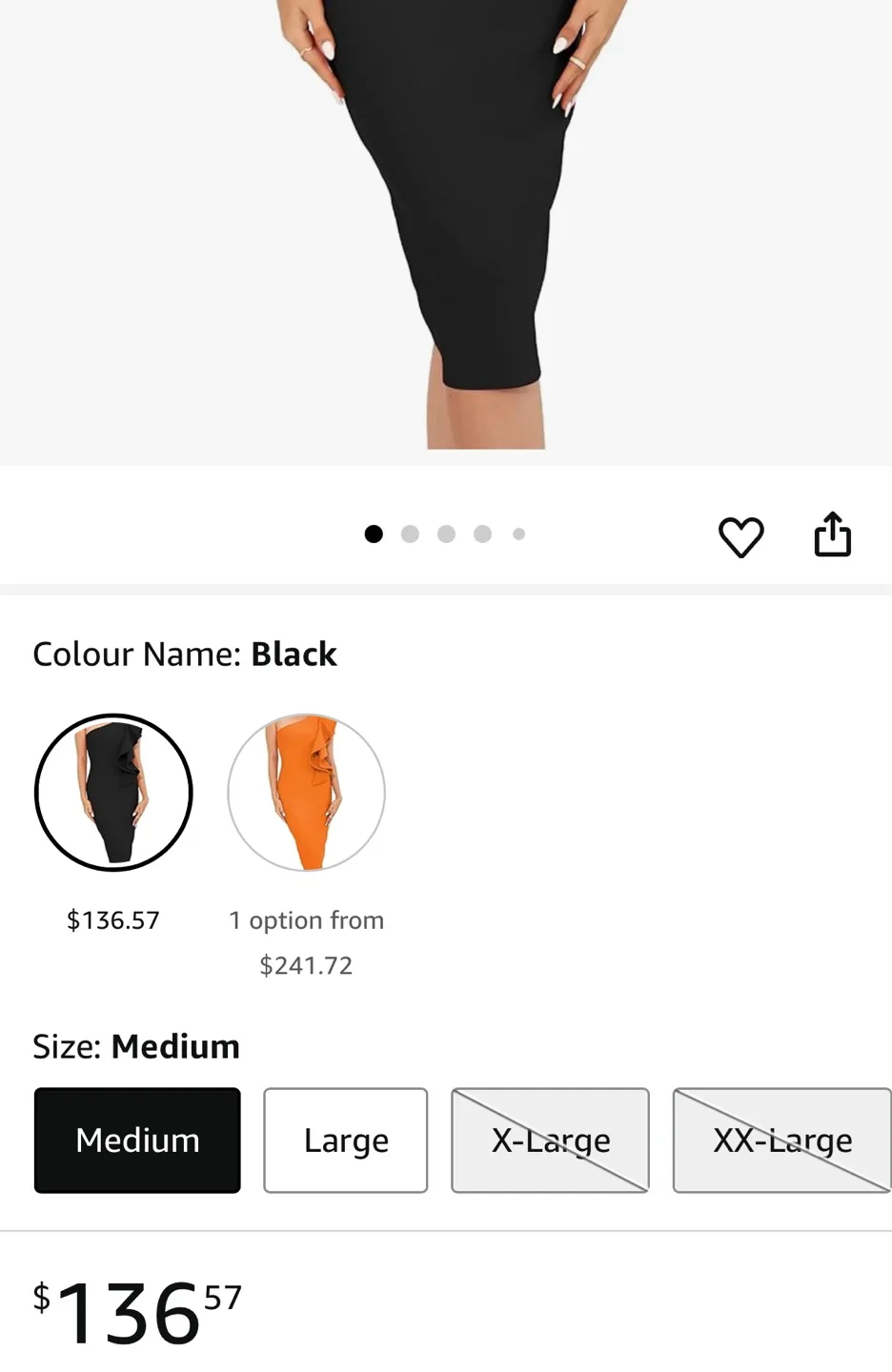 Brand New Baosuu Bodycon Midi Bandage Wrap Dress image indicator(4)