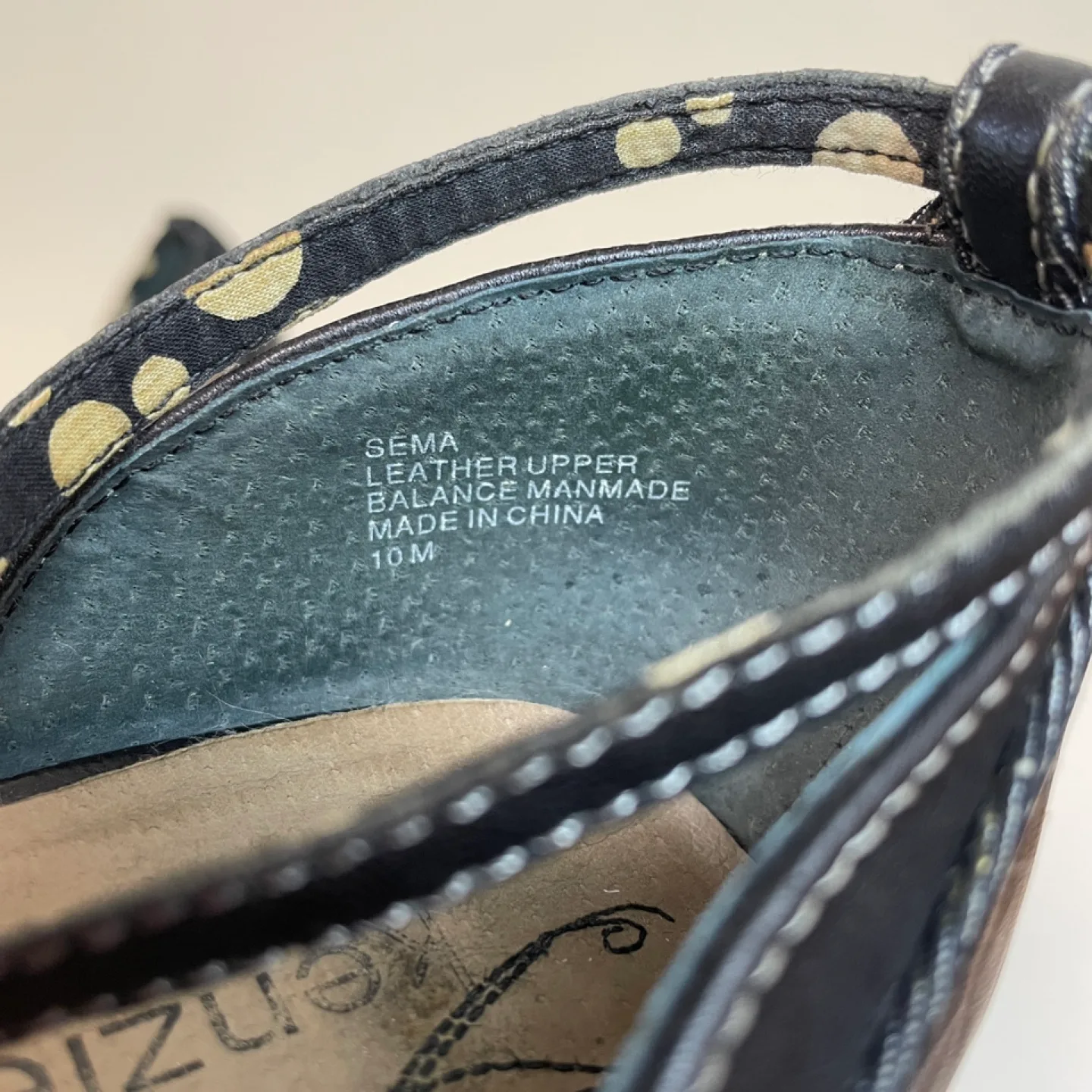 Kenzie Ankle Strap Leather Heel Sz 10 image indicator(10)