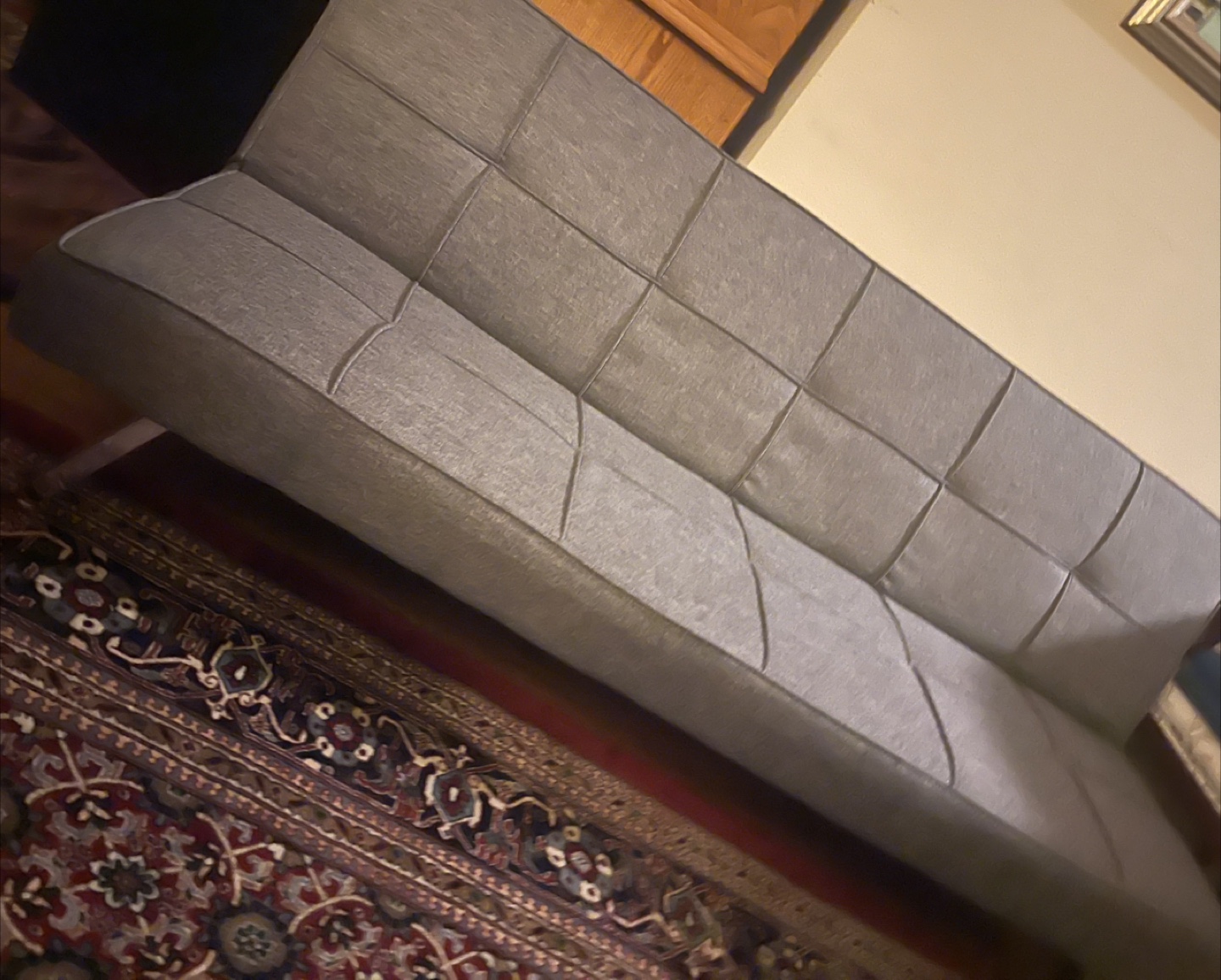 Grey Futon Sofa Bed - photo 2