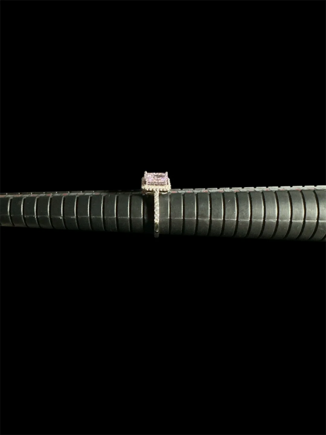 Pink Stone Ring 925 silver image indicator(2)