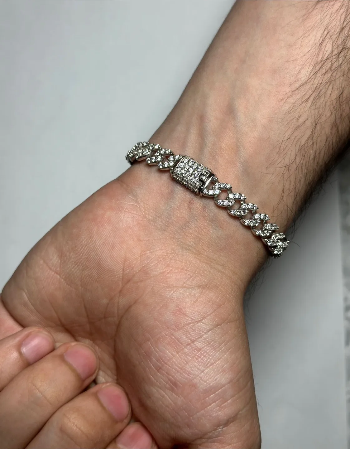 Cuban Link Bracelet pure 925 silver image indicator(2)