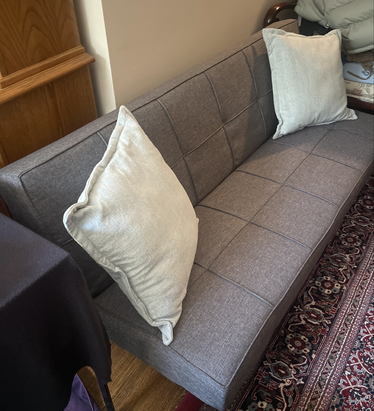 Grey Futon Sofa Bed - photo 4