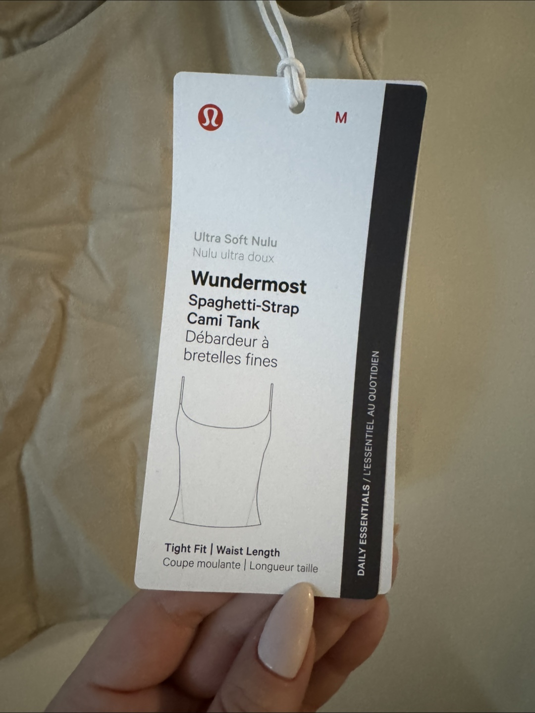 Lululemon Wundermost Spaghetti Strap Cami Tank - M - photo 3