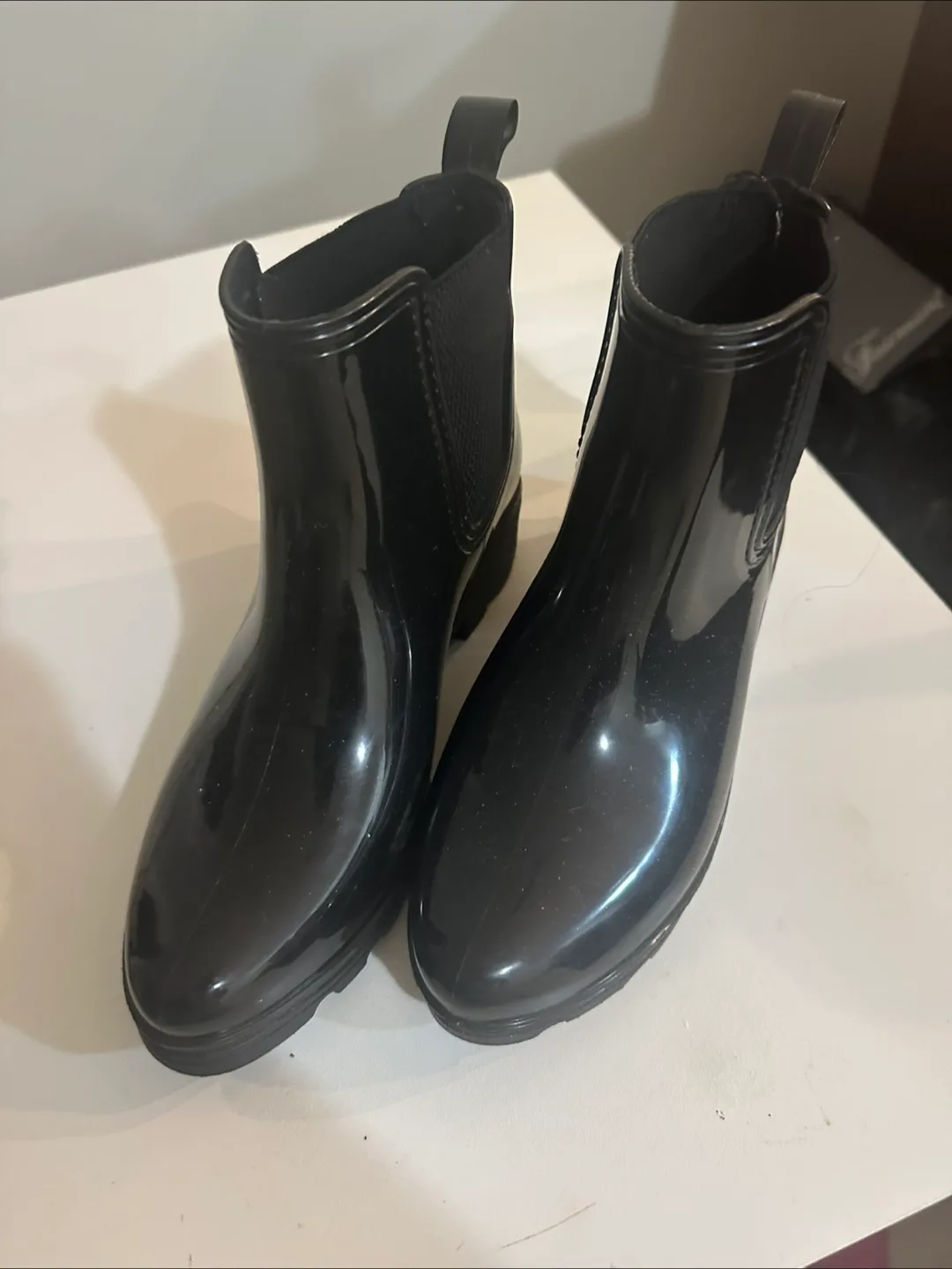 Black Chelsea Rain Boots thumbnail