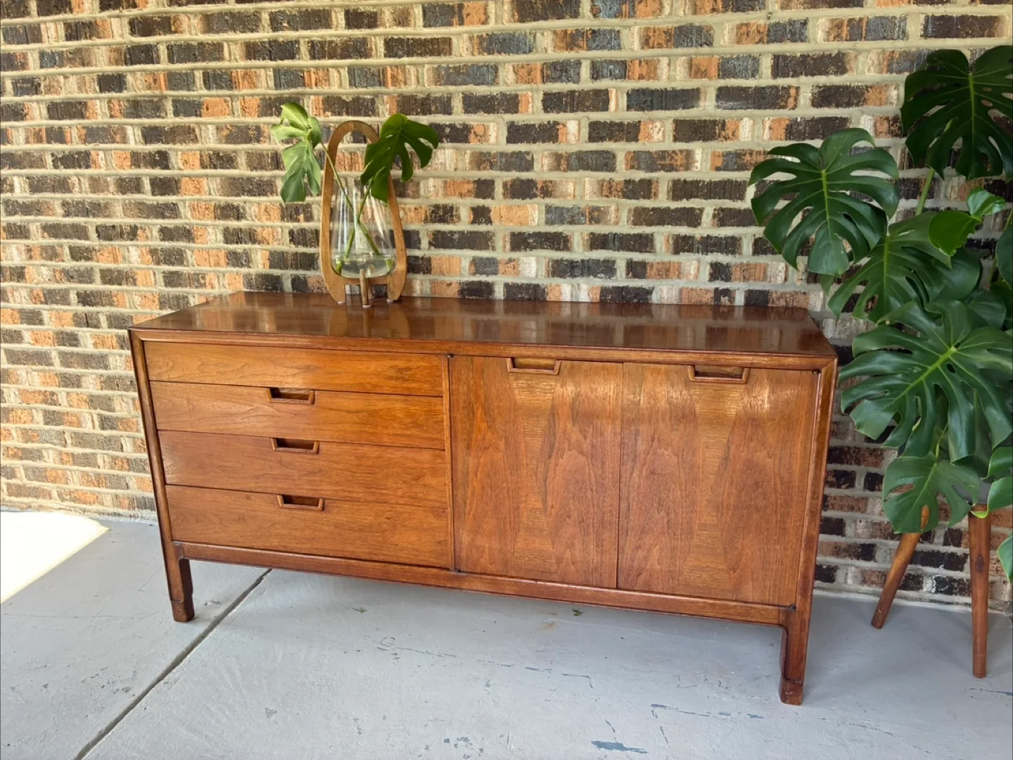 Mount Airy Janus Mid Century Walnut Credenza thumbnail
