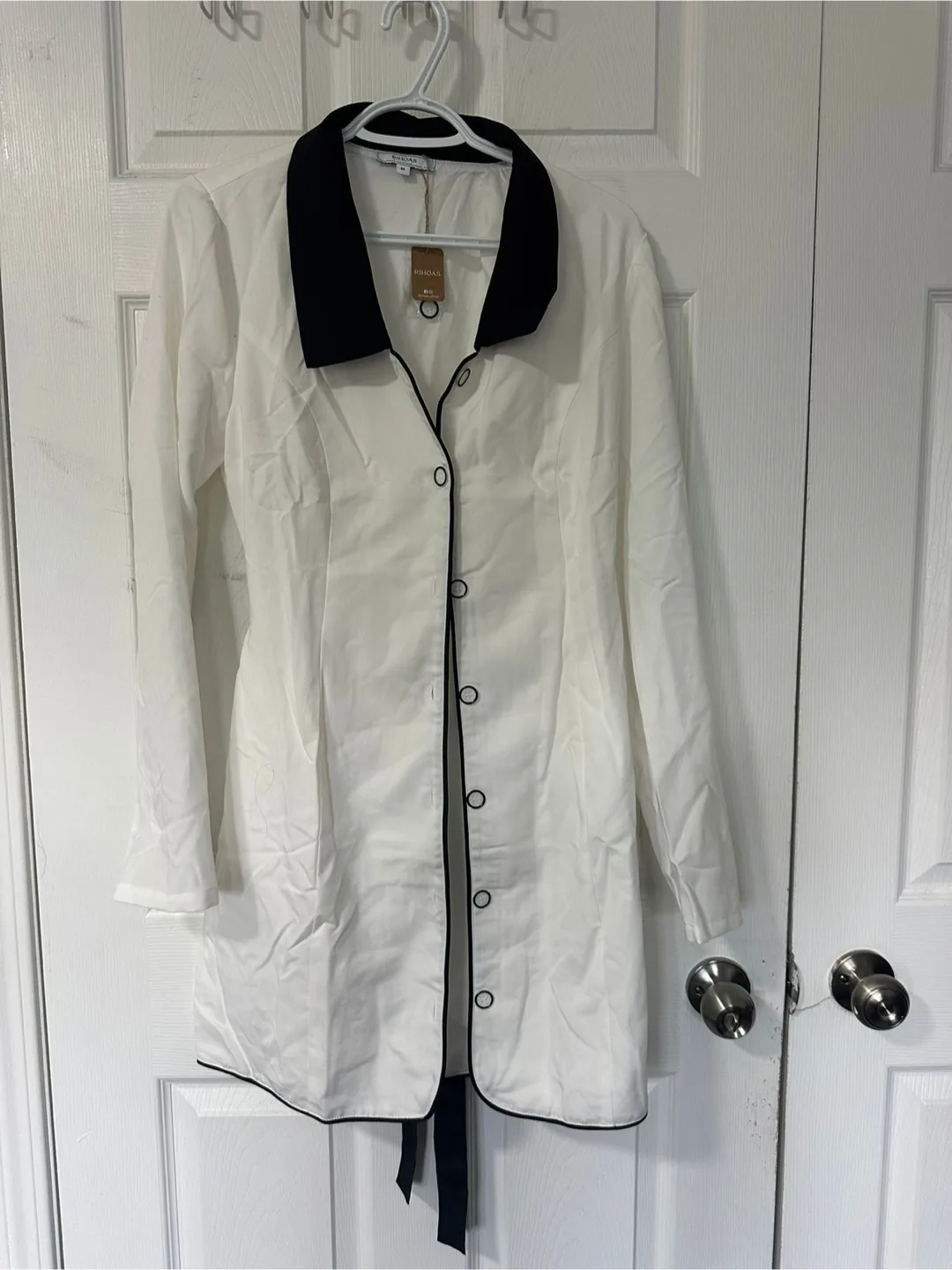 Rihoas White & Black Blazer Dress thumbnail