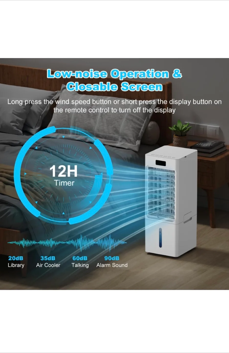 NEW * Portable Air Conditioner with 4 Modes & 3 Wind Speeds thumbnail