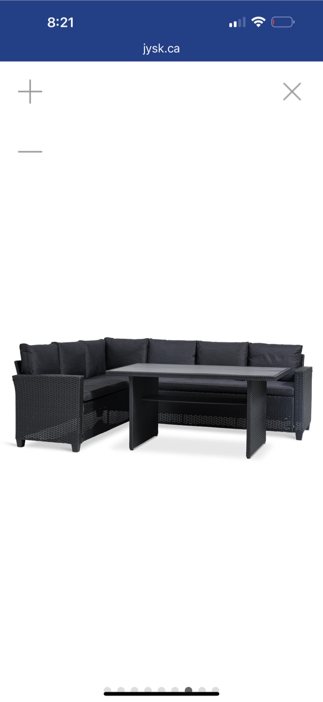 Corner Lounge Set - Black - photo 2