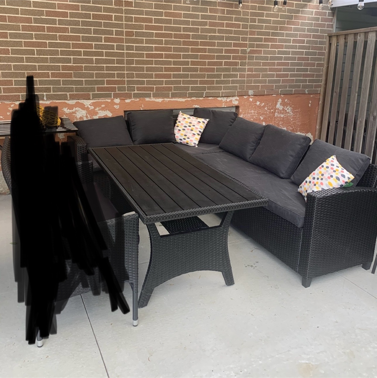 Corner Lounge Set - Black