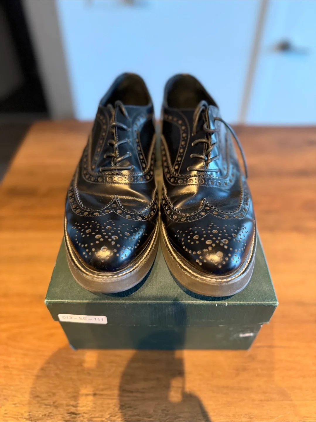 Church’s Black Leather Wingtip Shoes thumbnail