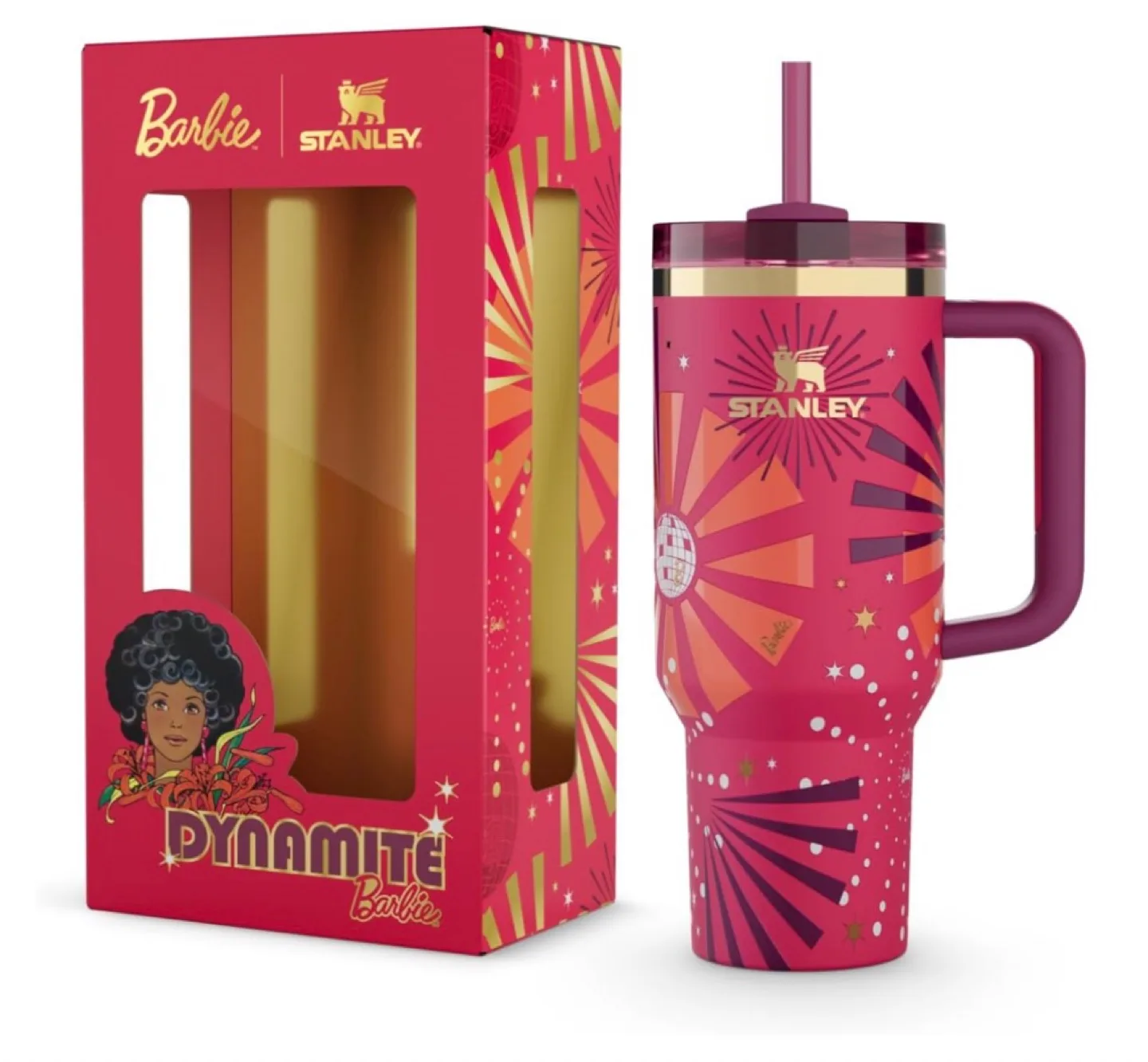 🤩 Stanley ADV 40oz Quencher H2.0 Tumbler 80's Dynamite - NEW thumbnail