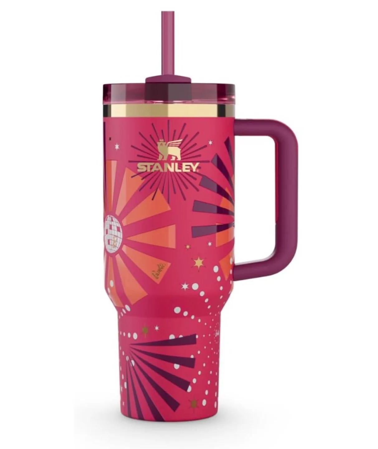 🤩 Stanley ADV 40oz Quencher H2.0 Tumbler 80's Dynamite - NEW image indicator(2)