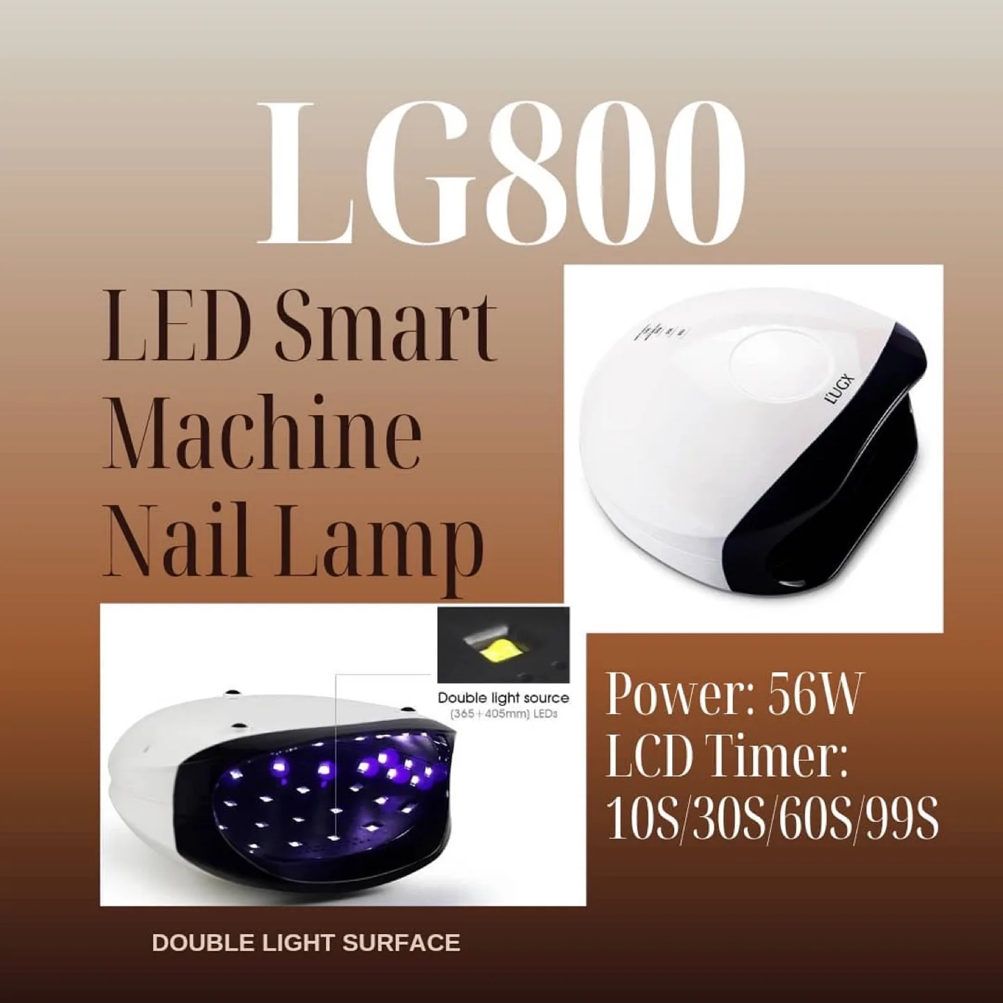 LUGX LG800 LED Smart Nail Lamp thumbnail