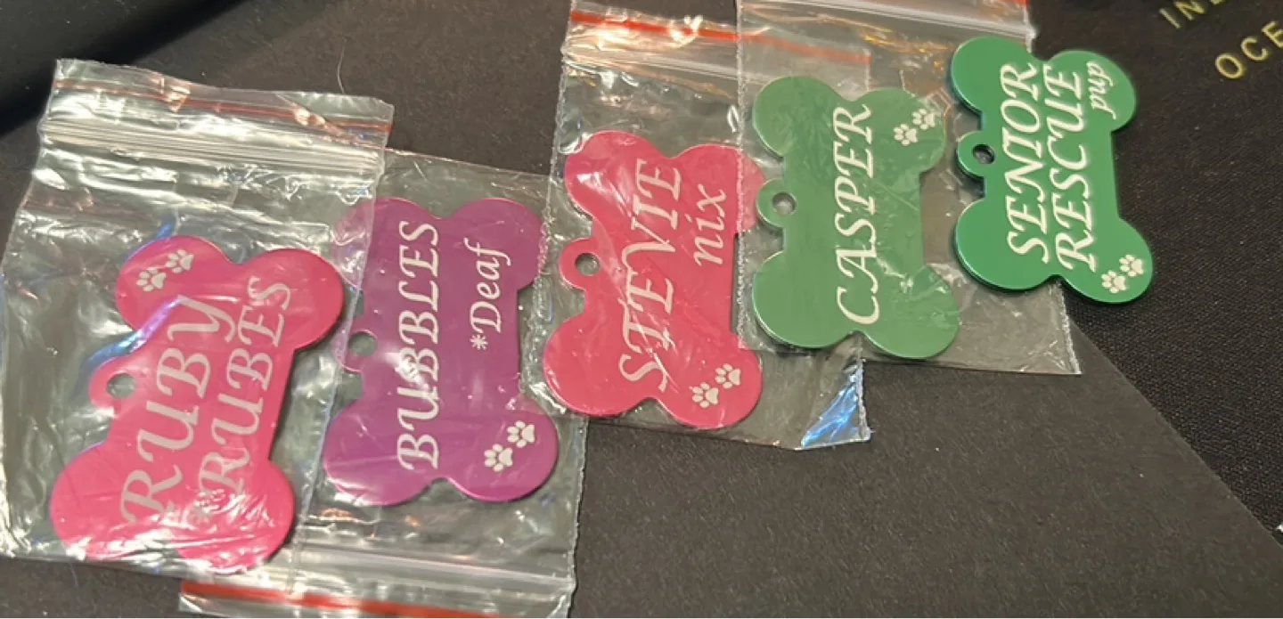 Custom Pet ID Tags - Various Shapes & Colours thumbnail