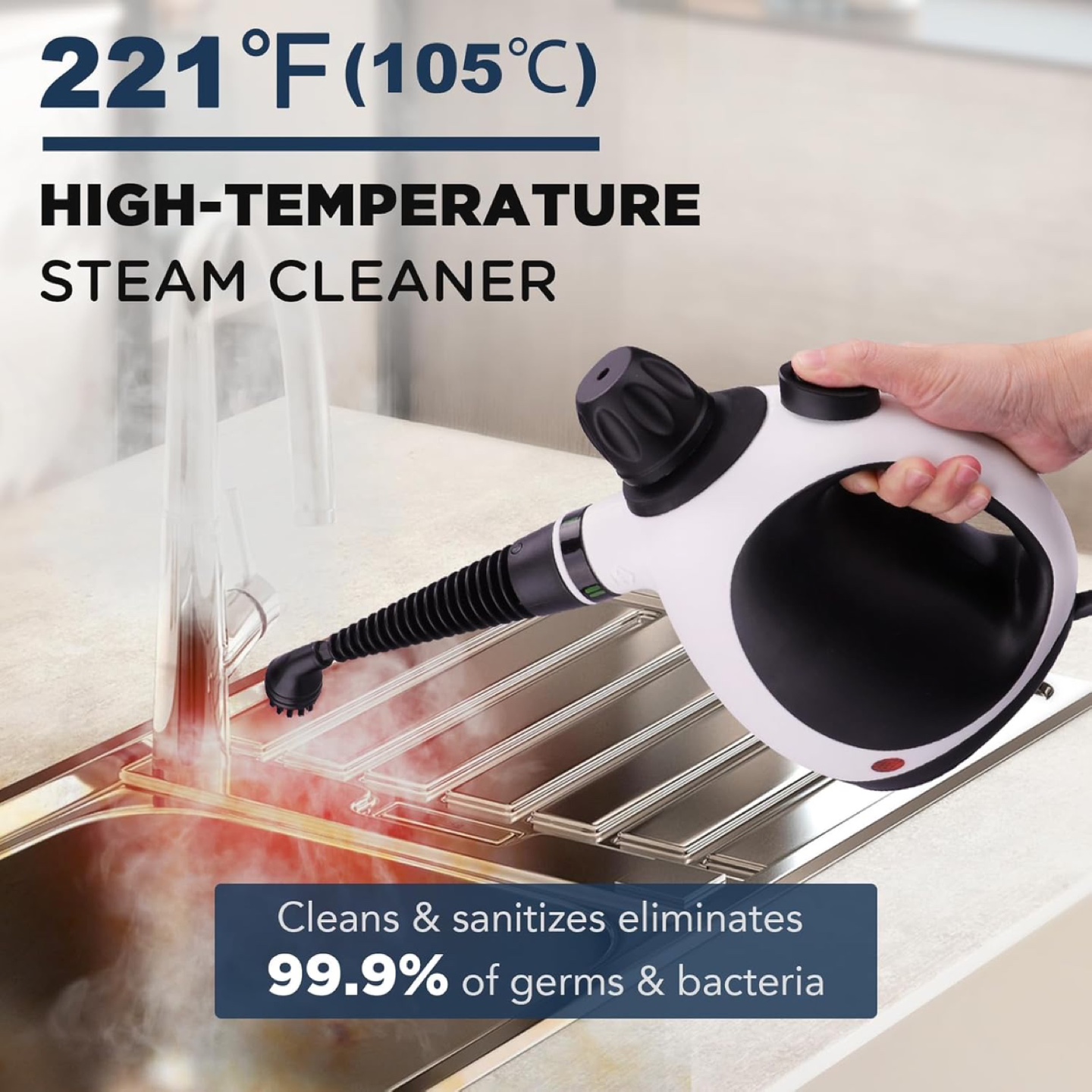 New - KOITAT Portable Steam Cleaner, Hand Held steamers - photo 5
