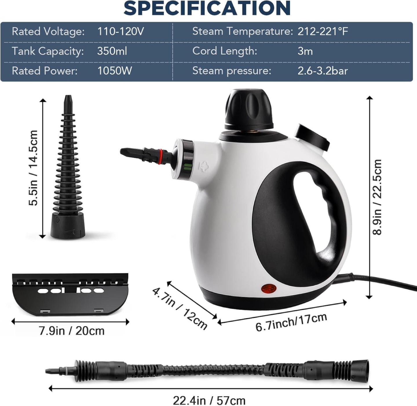 New - KOITAT Portable Steam Cleaner, Hand Held steamers - photo 2
