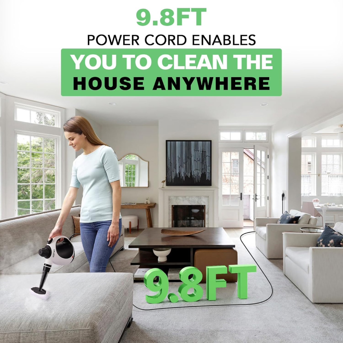 New - KOITAT Portable Steam Cleaner, Hand Held steamers - photo 4