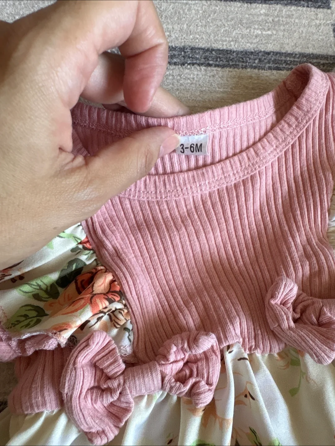 Floral Baby Dress - Size 3-6 Months 🇨🇦 image indicator(2)