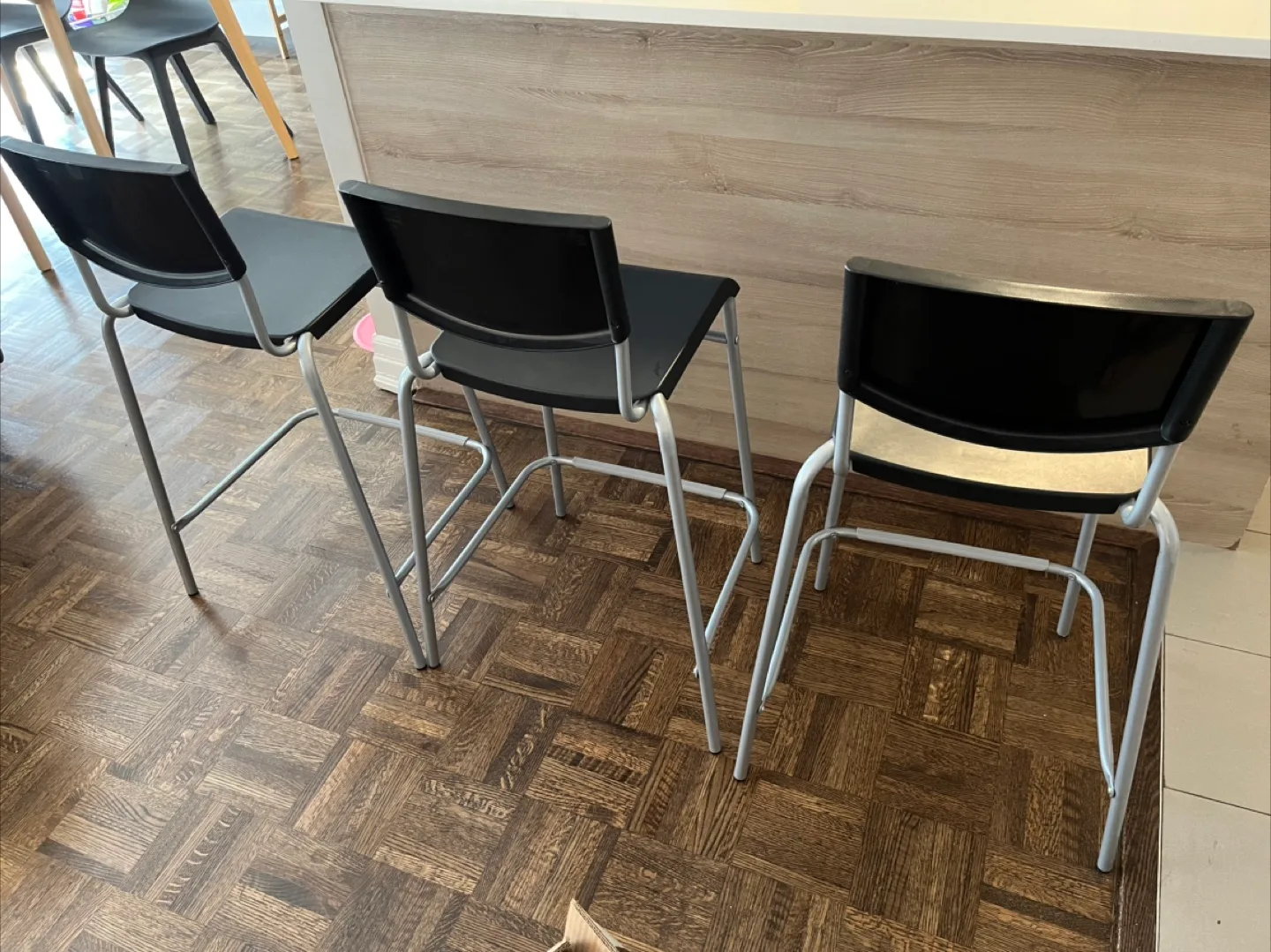 Ikea bar stools high chairs (set of 3) image indicator(2)