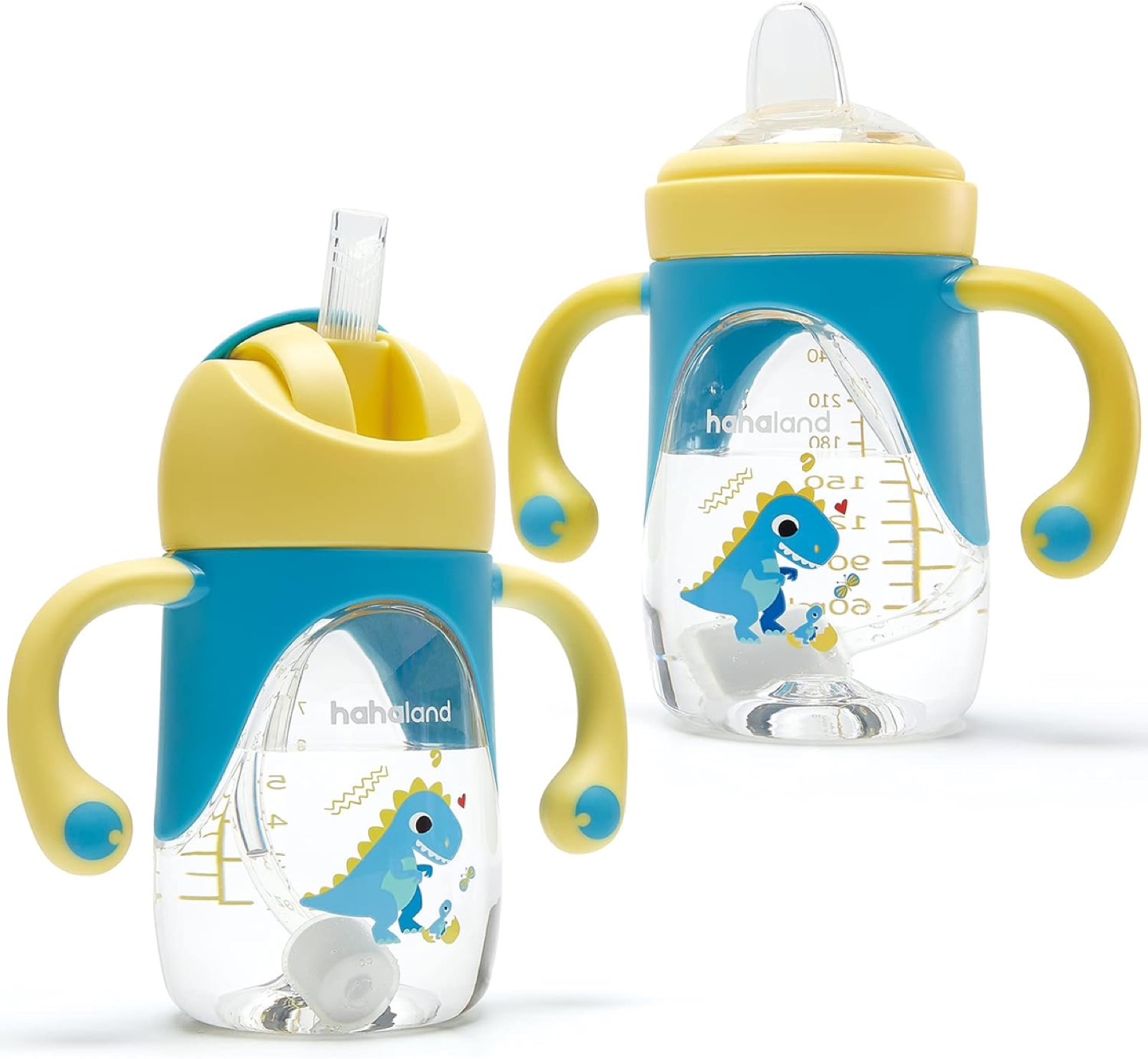 New - hahaland 2 in 1 Sippy Cup for Toddlers