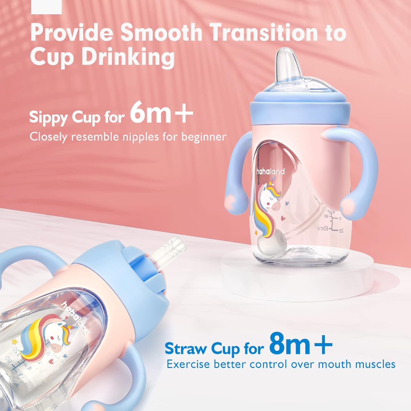New - hahaland 2 in 1 Sippy Cup for Toddlers - photo 5