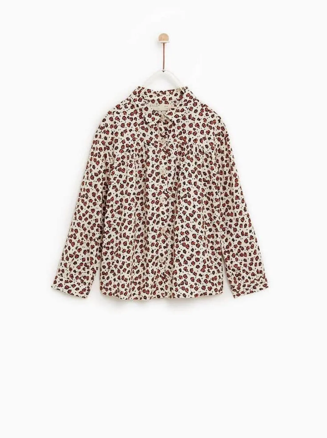 ZARA Girls Blouse – Size 128-134 (8–10Y), Floral, Like New thumbnail