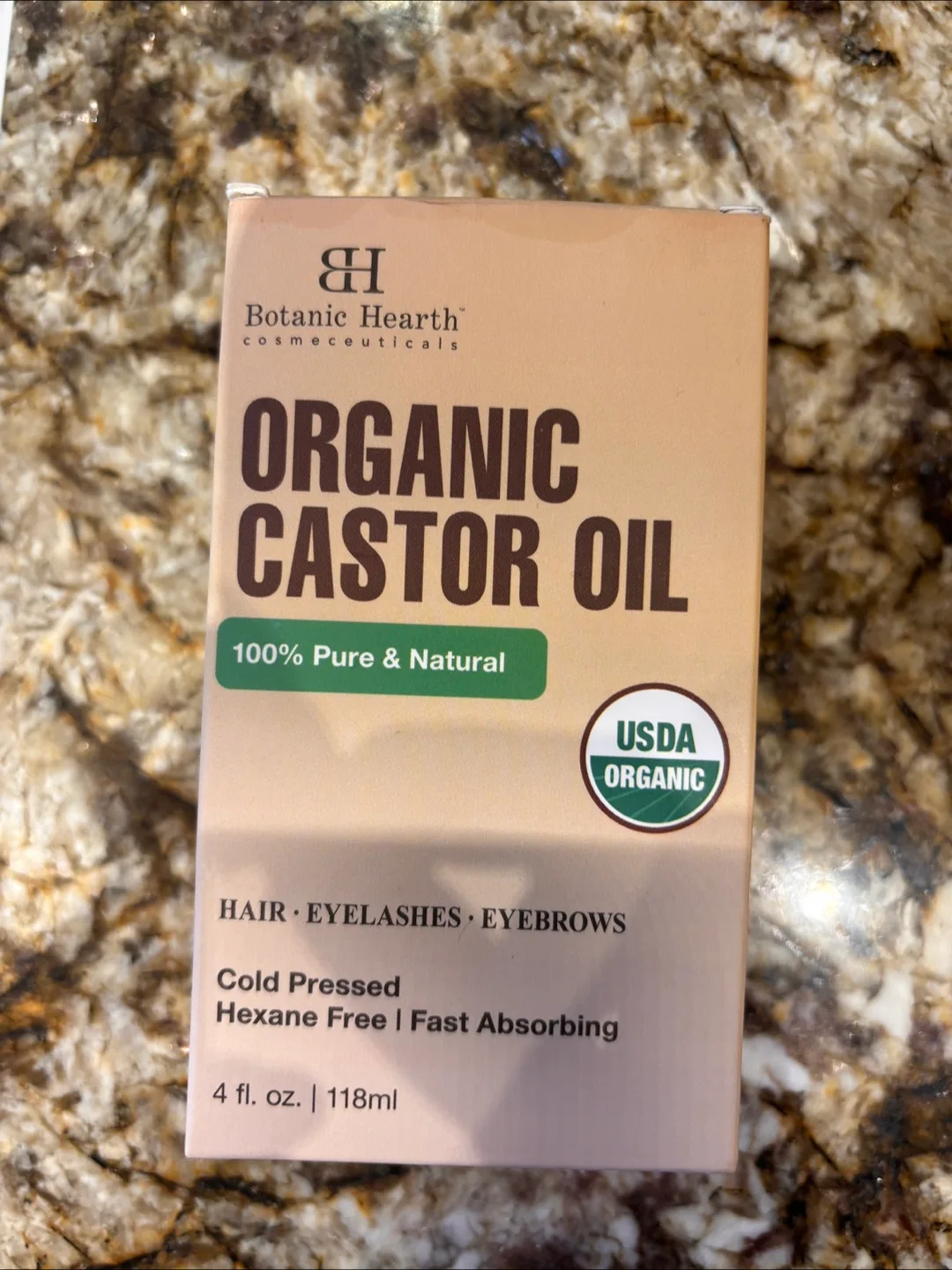 Botanic Hearth Organic Castor Oil - Full bottle thumbnail