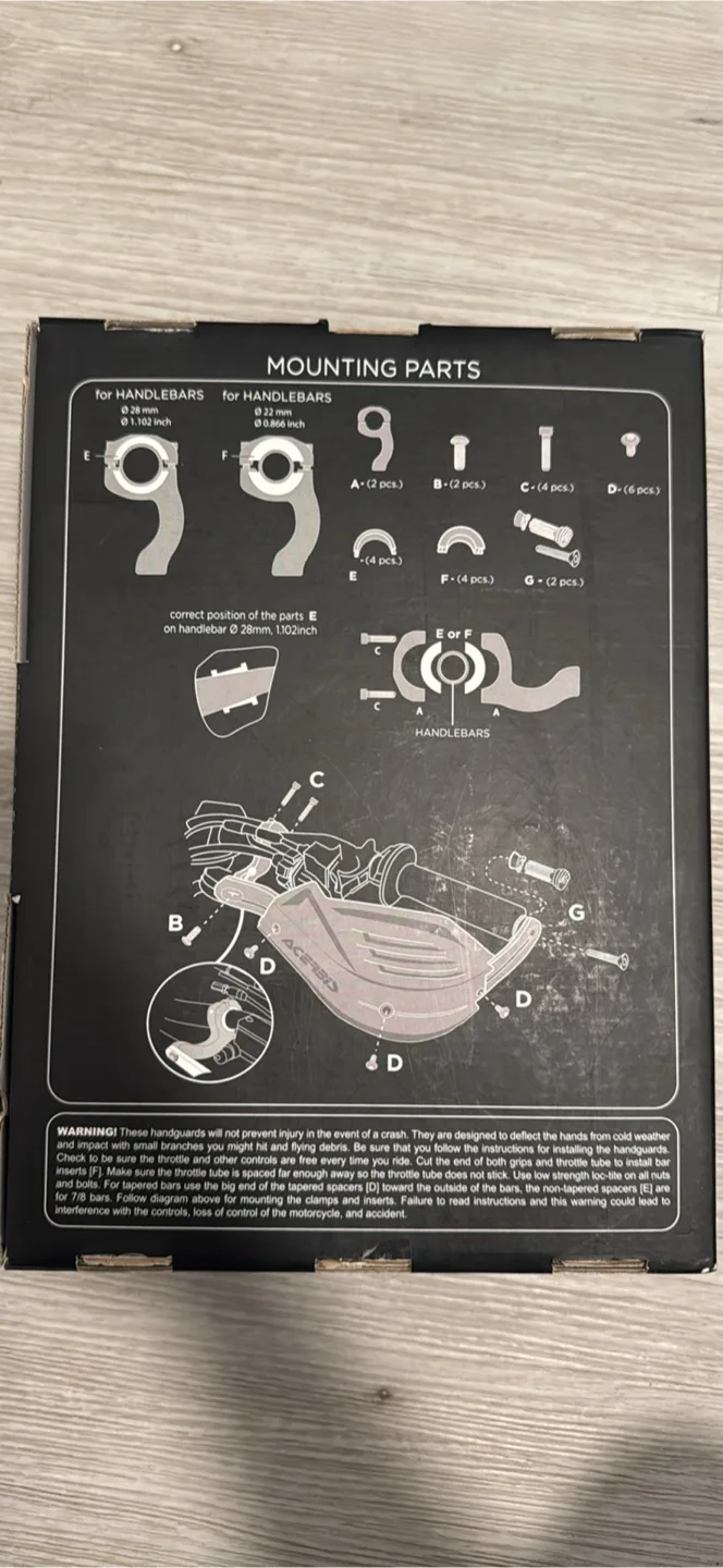 Acerbis X-Factor Handguard Kit - Orange image indicator(2)