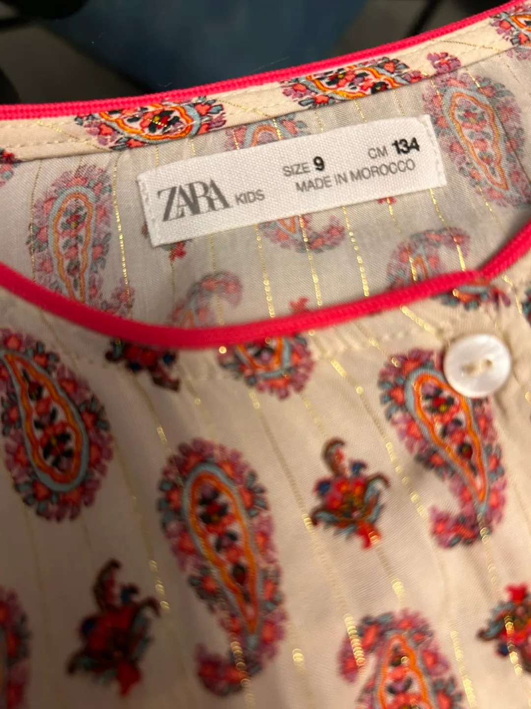 ZARA Girls Blouse 130-140 (8-10 years) , like new image indicator(4)
