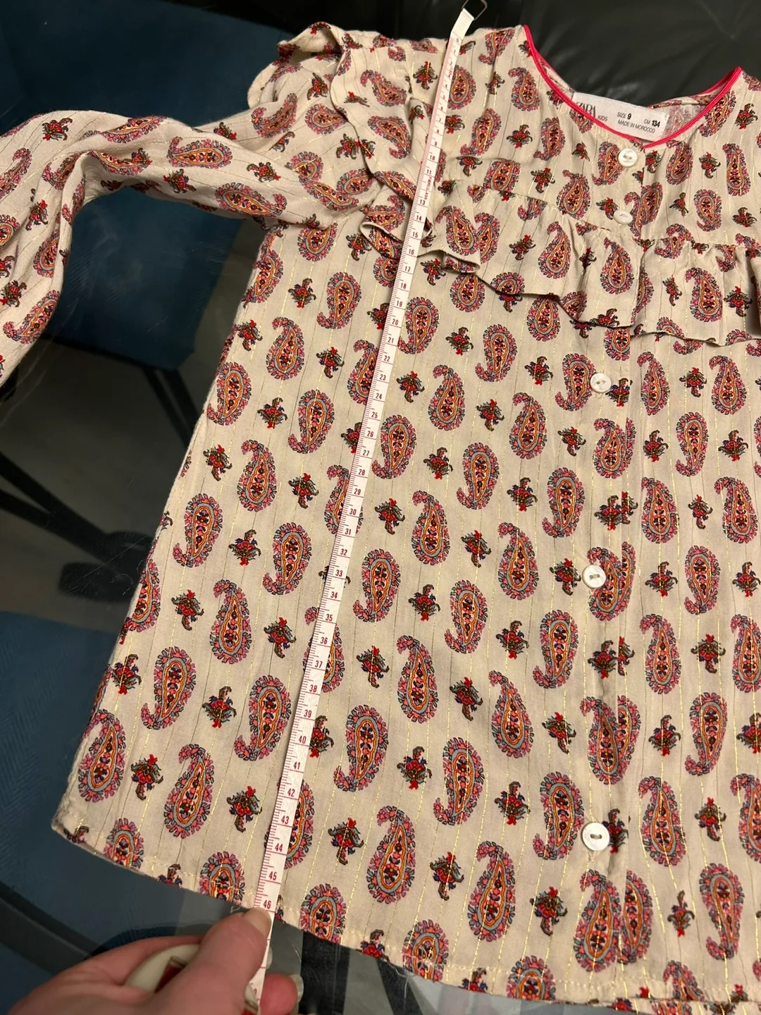 ZARA Girls Blouse 130-140 (8-10 years) , like new image indicator(8)