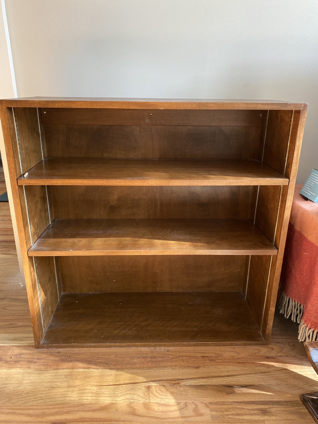 Wooden 3-Shelf Bookcase