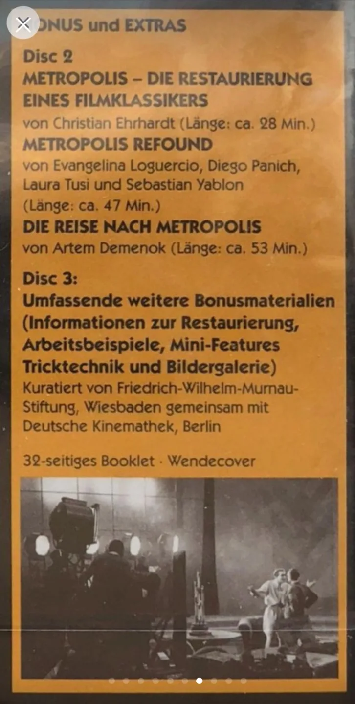 Metropolis - 3 Disc Special Edition DVD - OOP German Language image indicator(7)