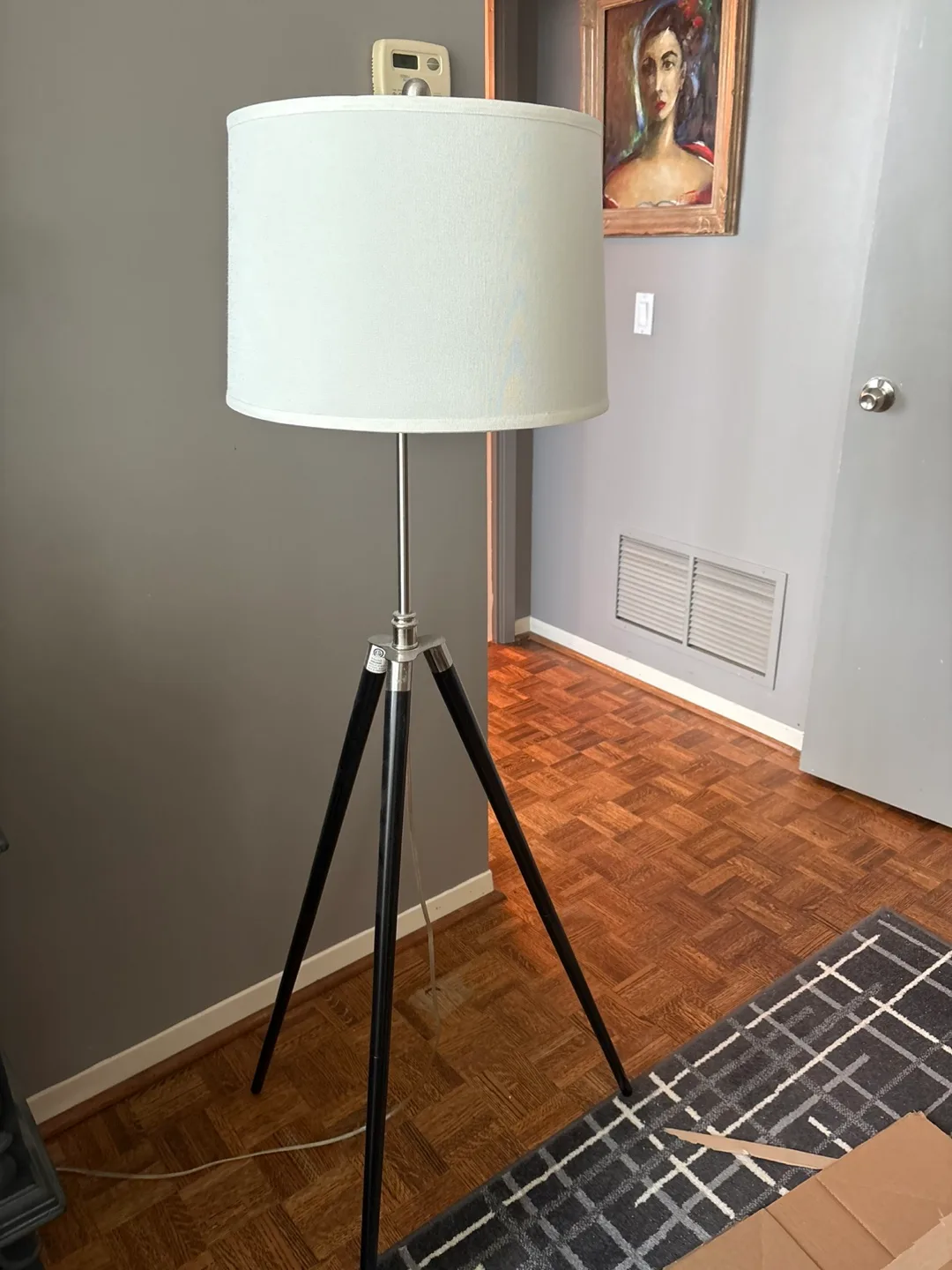 Tripod Floor Lamp - Black & White thumbnail