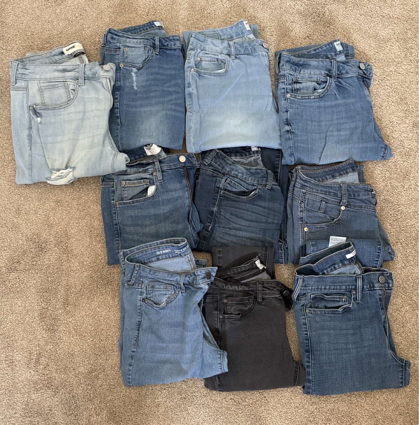 Mixed Jeans Bundle - Garage, Old Navy, Uniqlo, Levi, and more