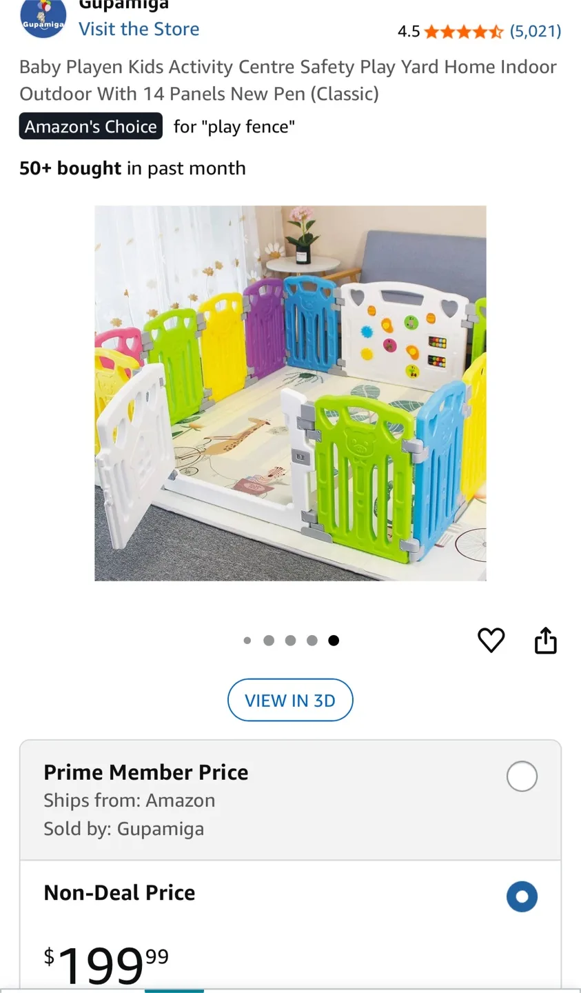 Gupamiga Baby Playpen Kids Activity Centre thumbnail