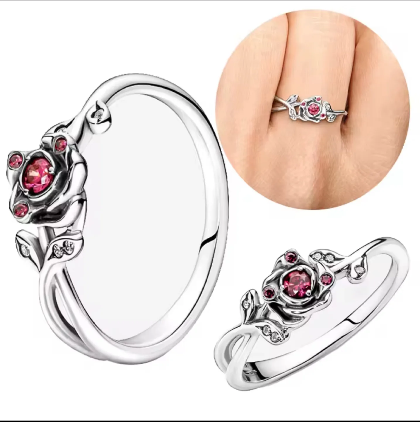 Pandora Rose Flower Ring thumbnail
