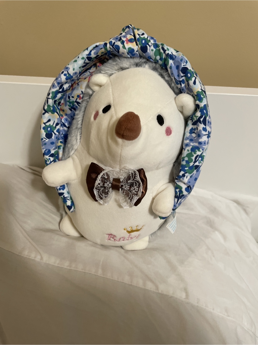 Hedgehog Plush Toy with Bow Tie - photo 3