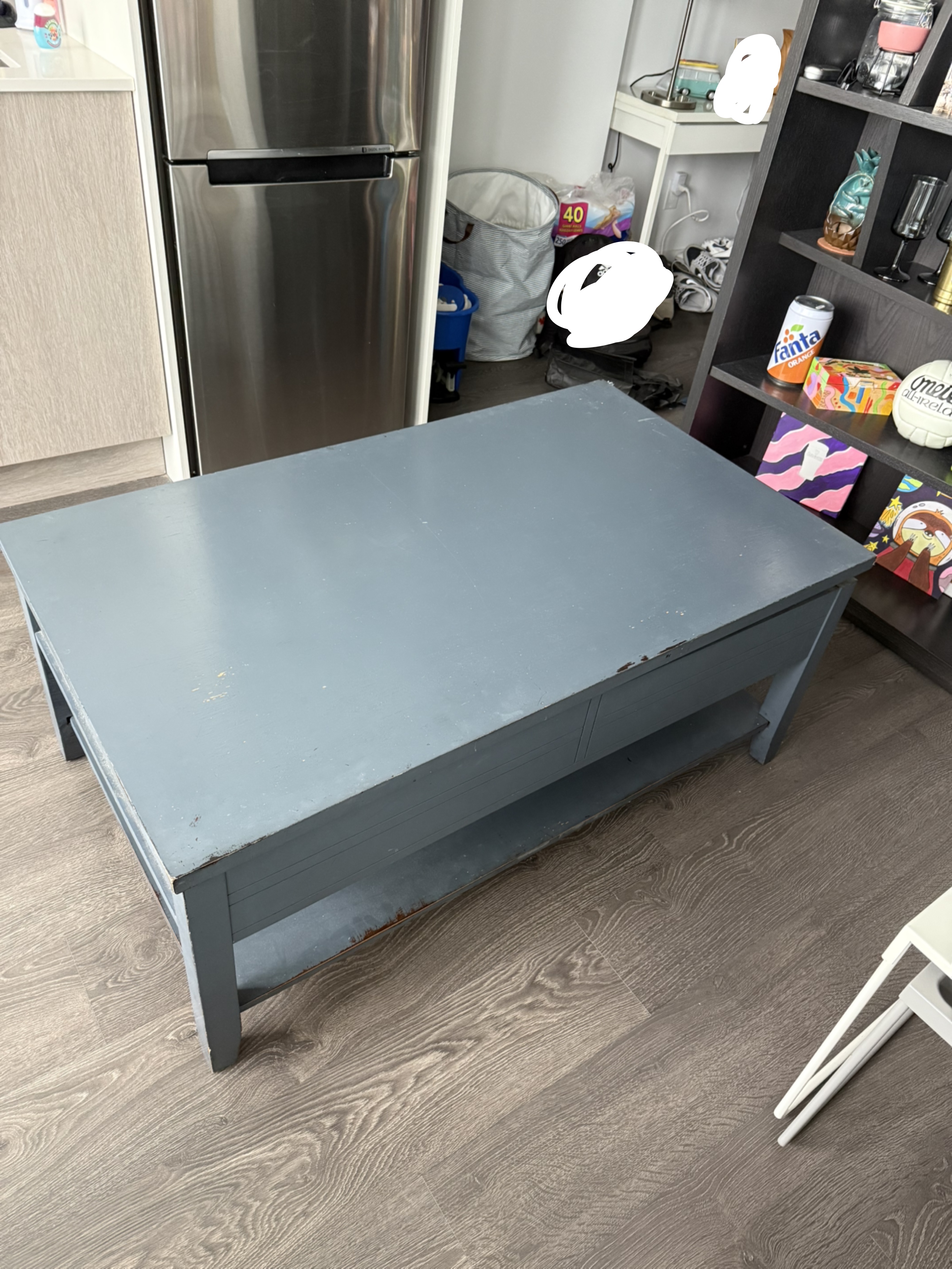 Solid Wood Lift-Top Coffee Table - Storage