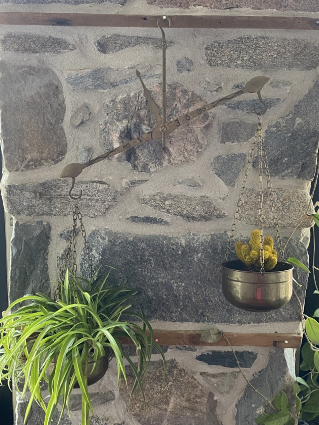 Vintage Balance Scale Plant Hanger
