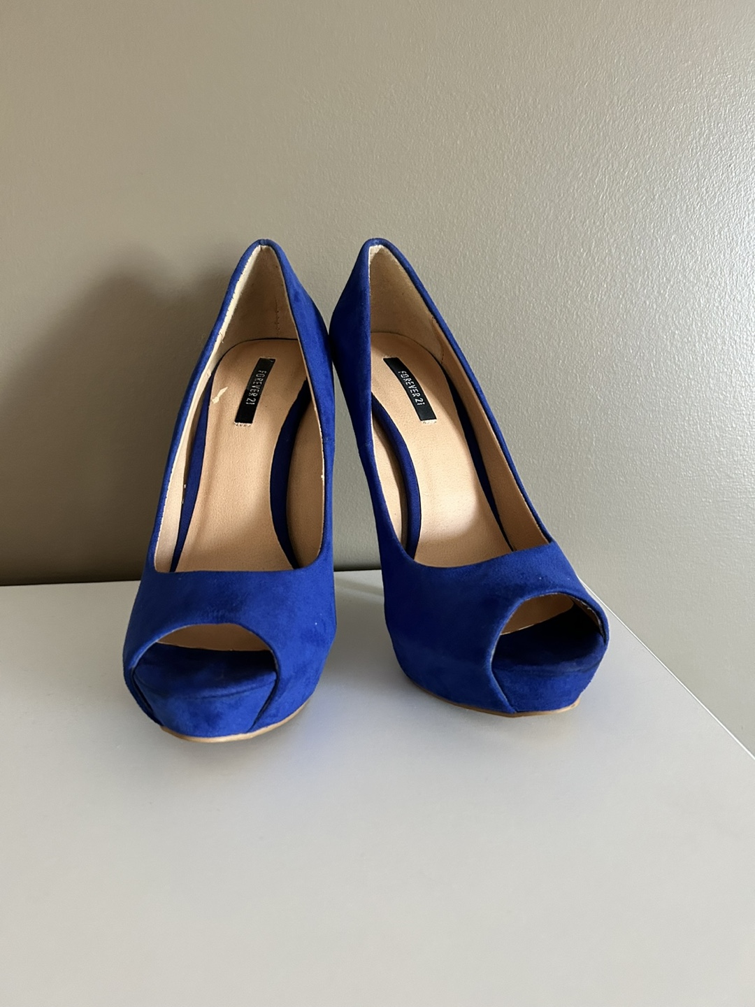Forever 21 blue heels size 6 - photo 2