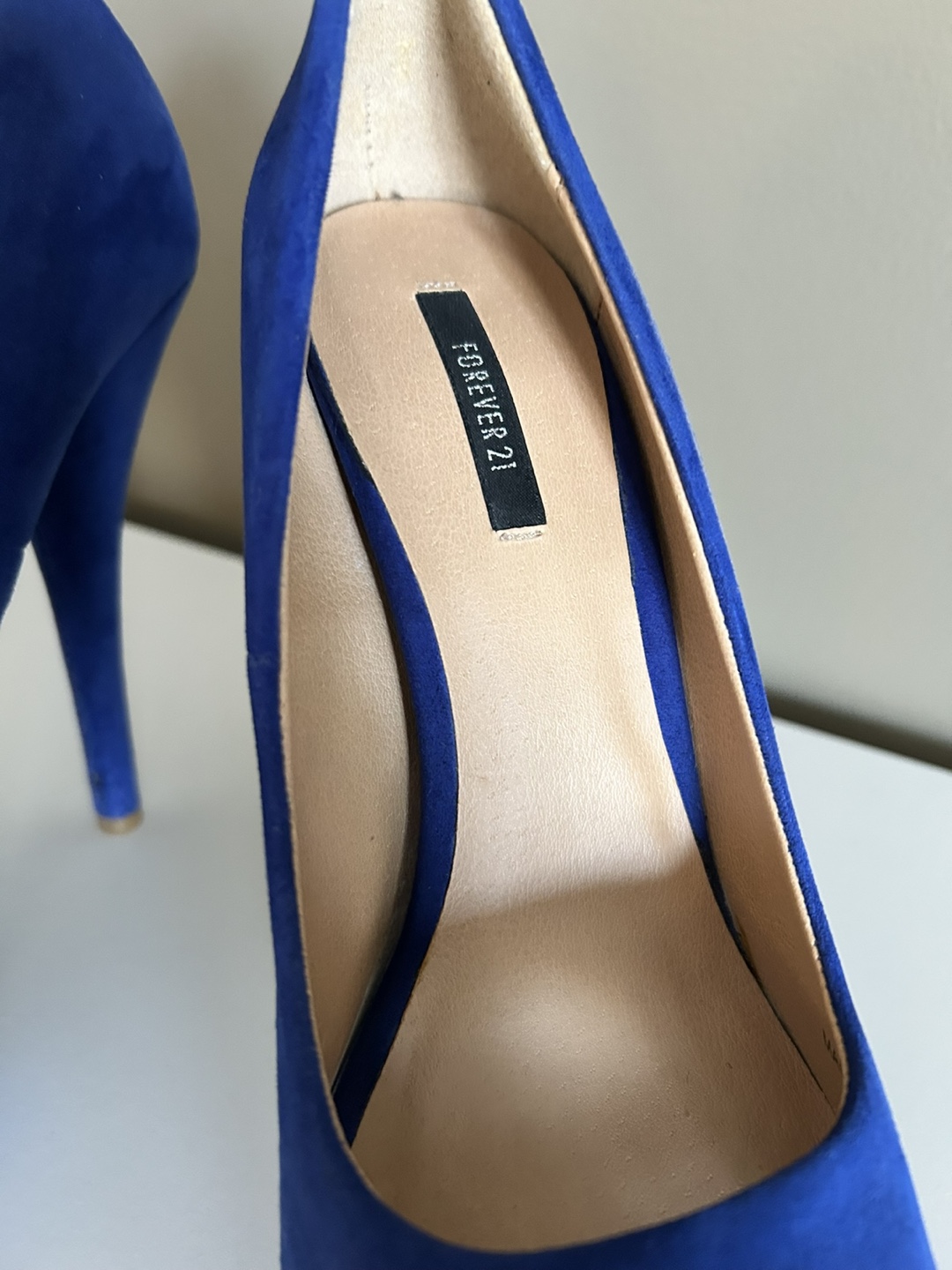 Forever 21 blue heels size 6 - photo 5
