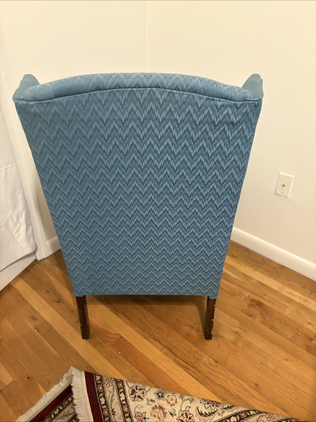 Blue Wingback Armchair - photo 2