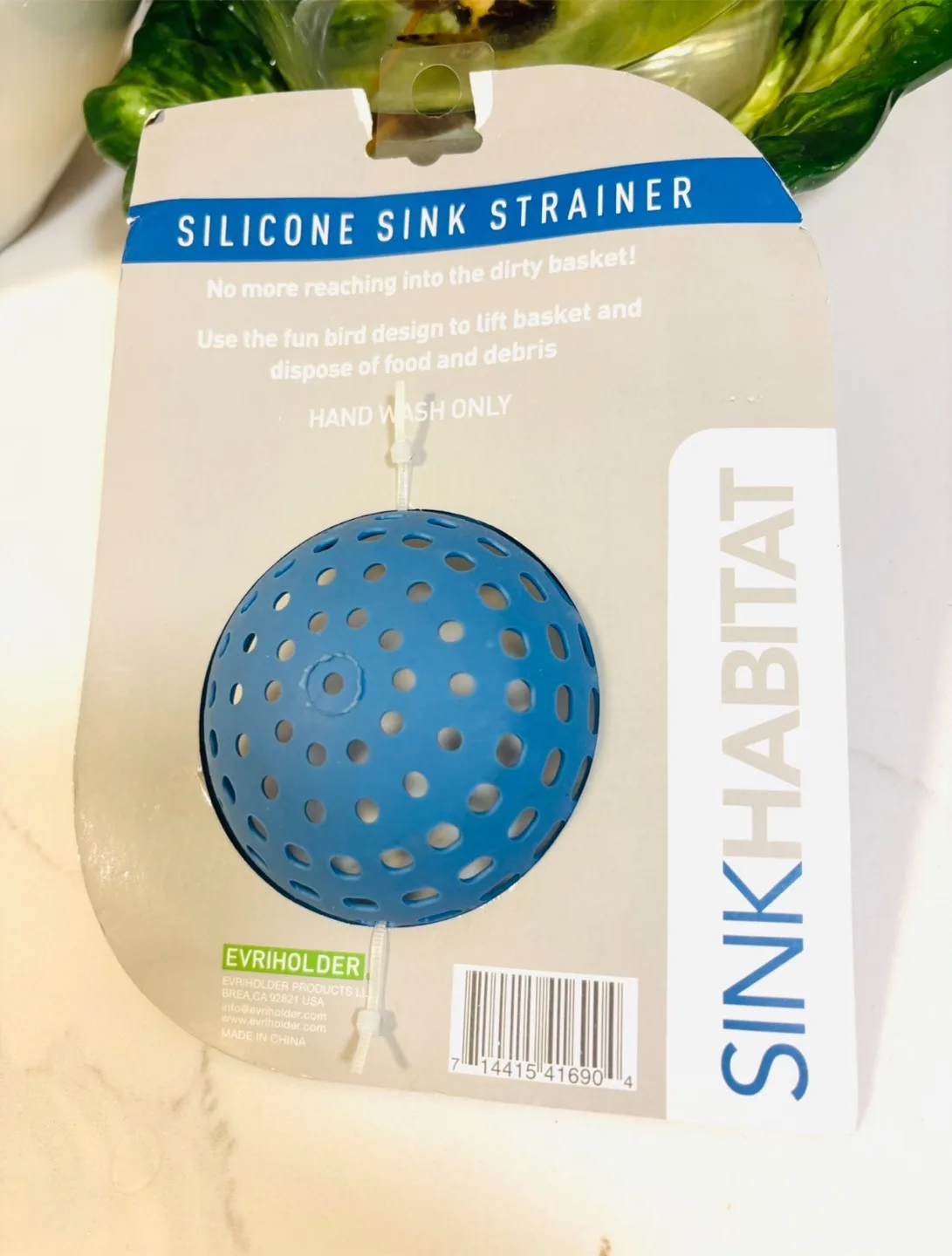 Sink Habitat Silicone Sink Strainer - Blue image indicator(2)
