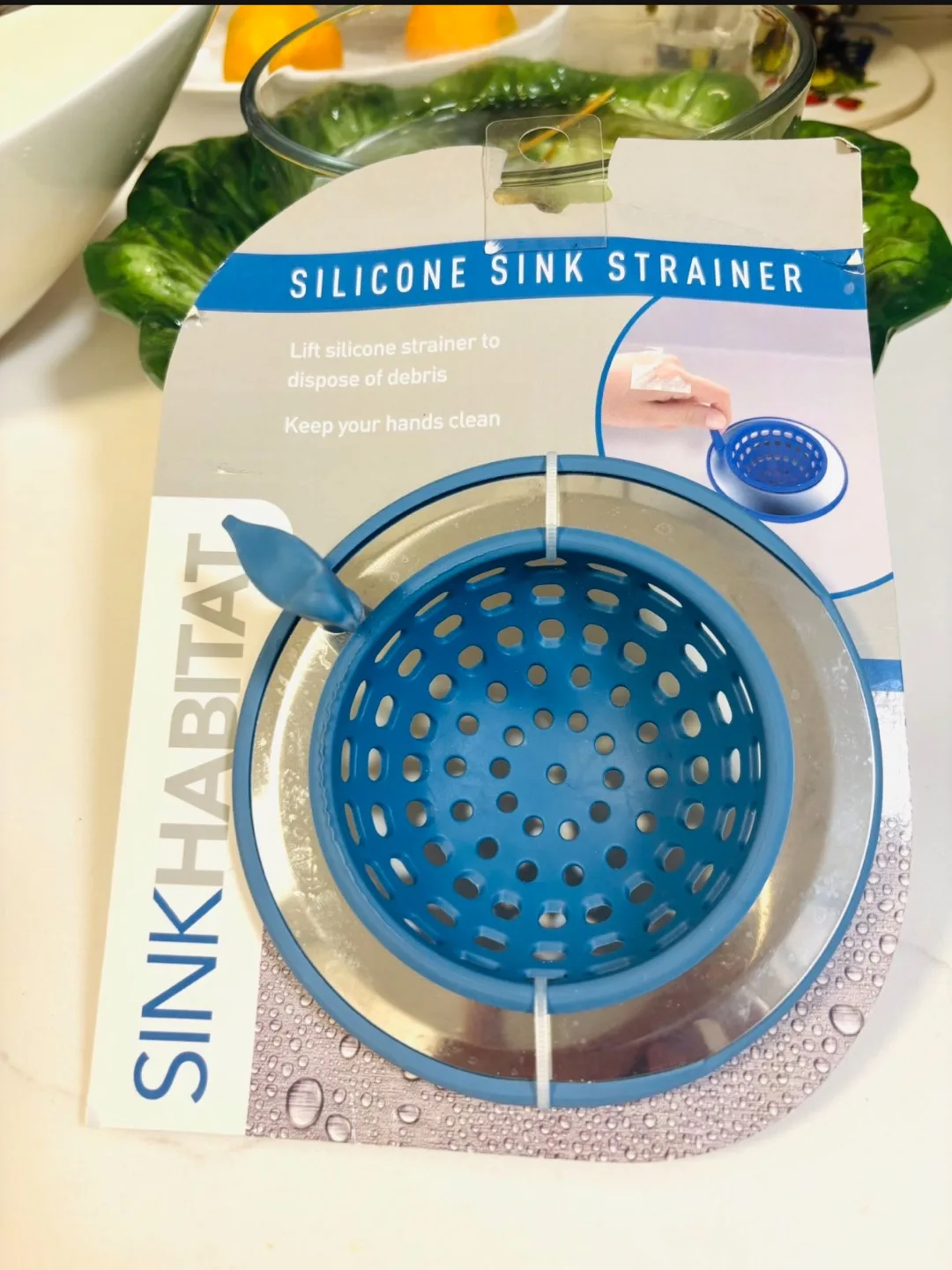 Sink Habitat Silicone Sink Strainer - Blue thumbnail