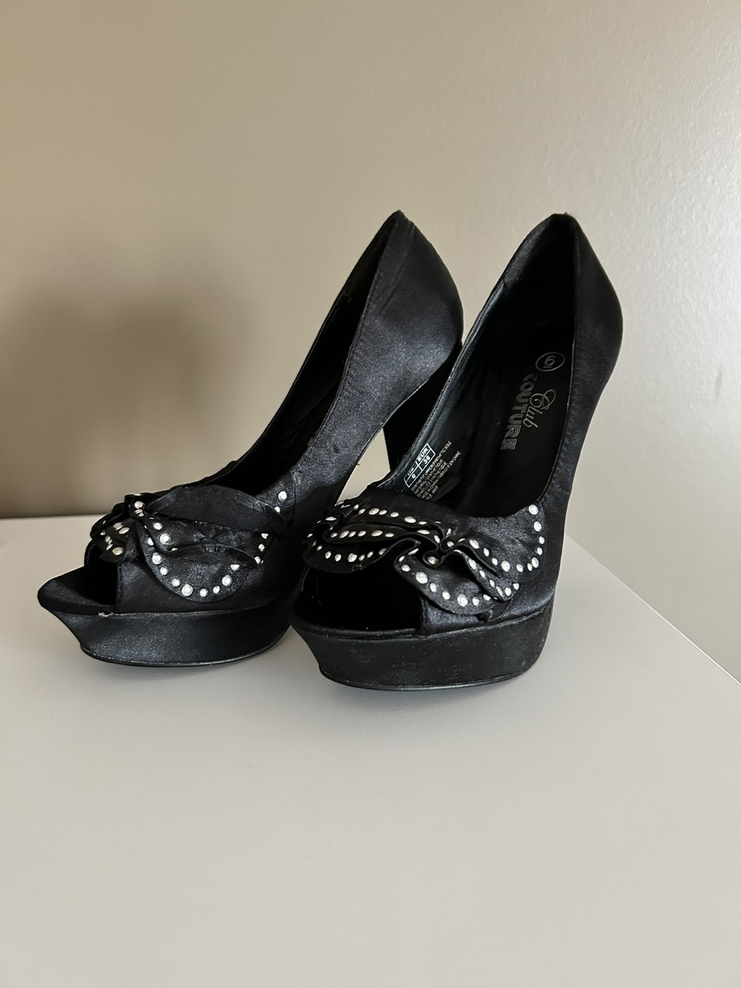 Club couture black size 6 heels - photo 5