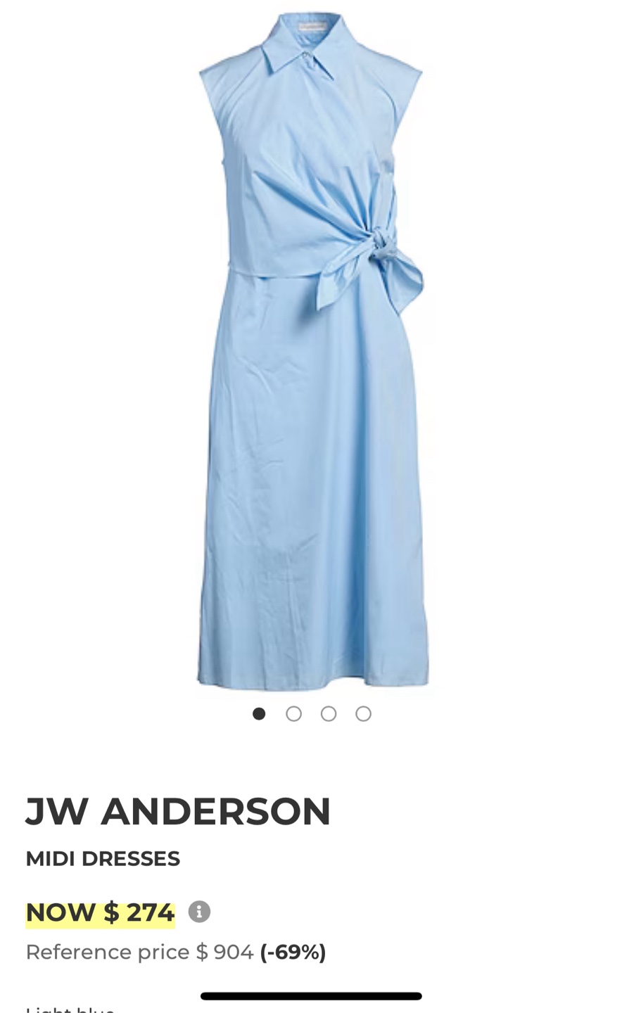JW Anderson Midi Dress - Black - photo 5
