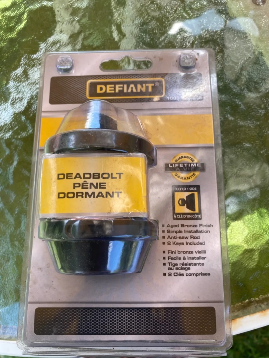New Defiant Deadbolt - Aged Bronze Finish thumbnail