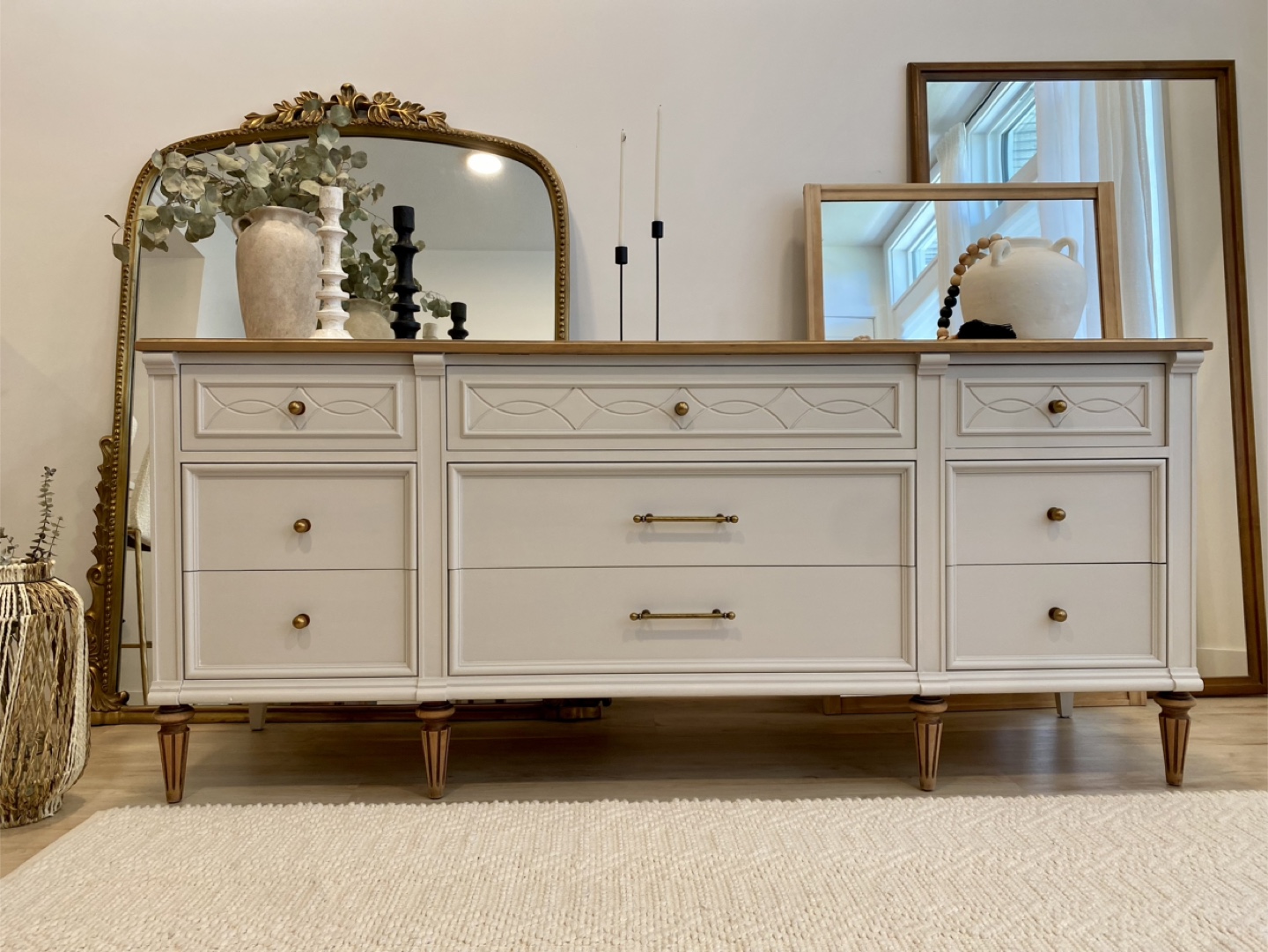 Ivory credenza  dresser