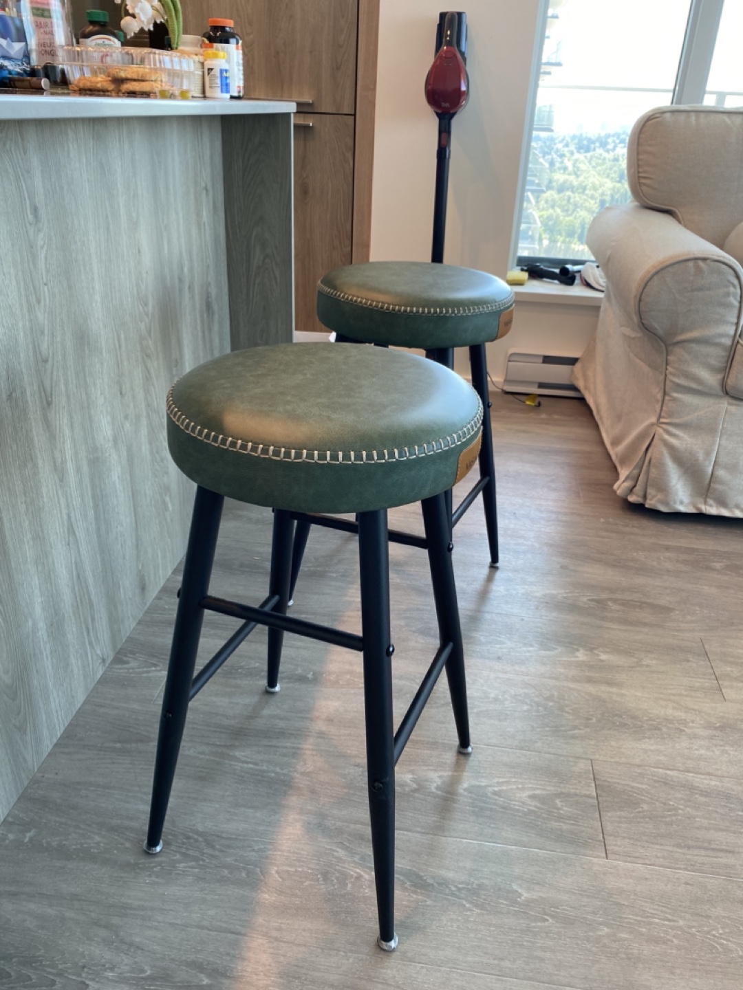 VASAGLE Bar Chair, Set of 2