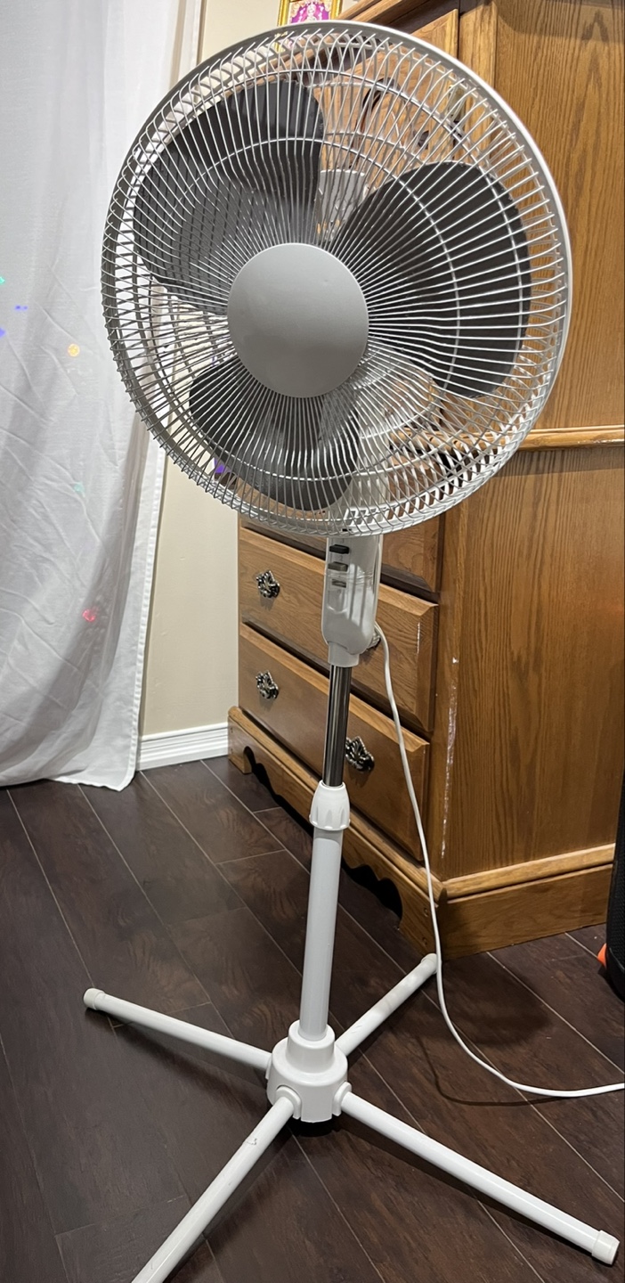 White Stand Fan - photo 2
